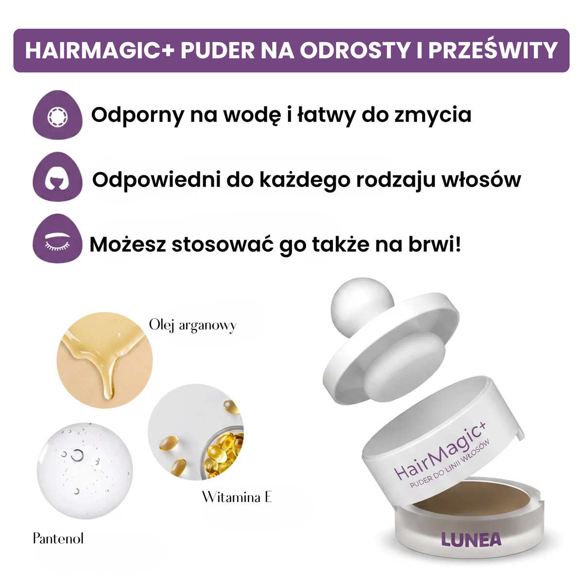 Lunea™ Puder Korekcyjny do Włosów