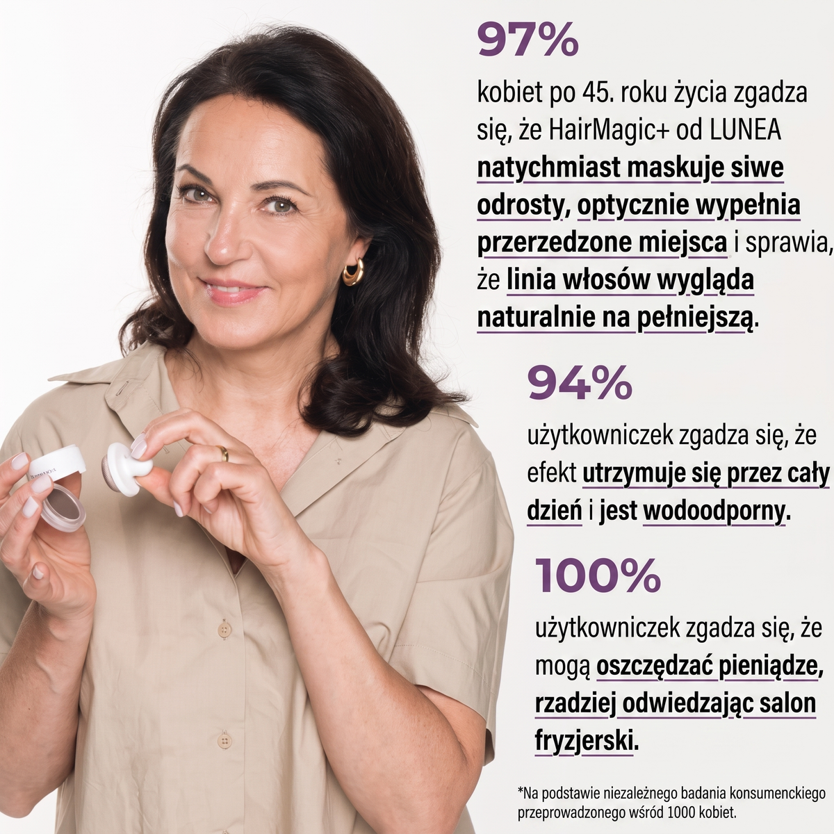 Lunea™ Puder Korekcyjny do Włosów